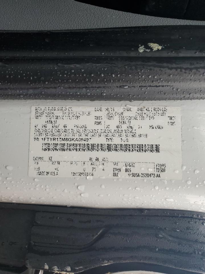 2016 Ford Transit T-250 Copart, lot number: 55985635, vin: 1FTYR1ZM8GKA09497. Thumbnail 12