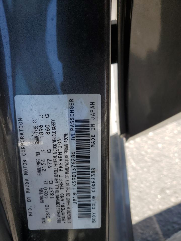 2011 Mazda 3 S Copart, lot number: 59350725, vin: JM1BL1K59B1376286. Thumbnail 12