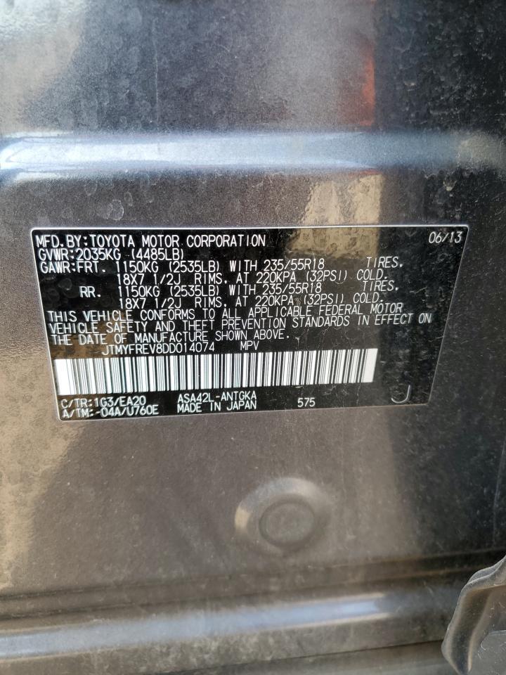 2013 Toyota Rav4 Limited Copart, lot number: 56466925, vin: JTMYFREV8DD014074. Thumbnail 12