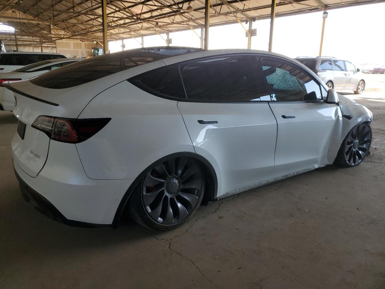 2021 Tesla Model Y Copart, lot number: 55406245, vin: 5YJYGDEF1MF244573. Thumbnail 3