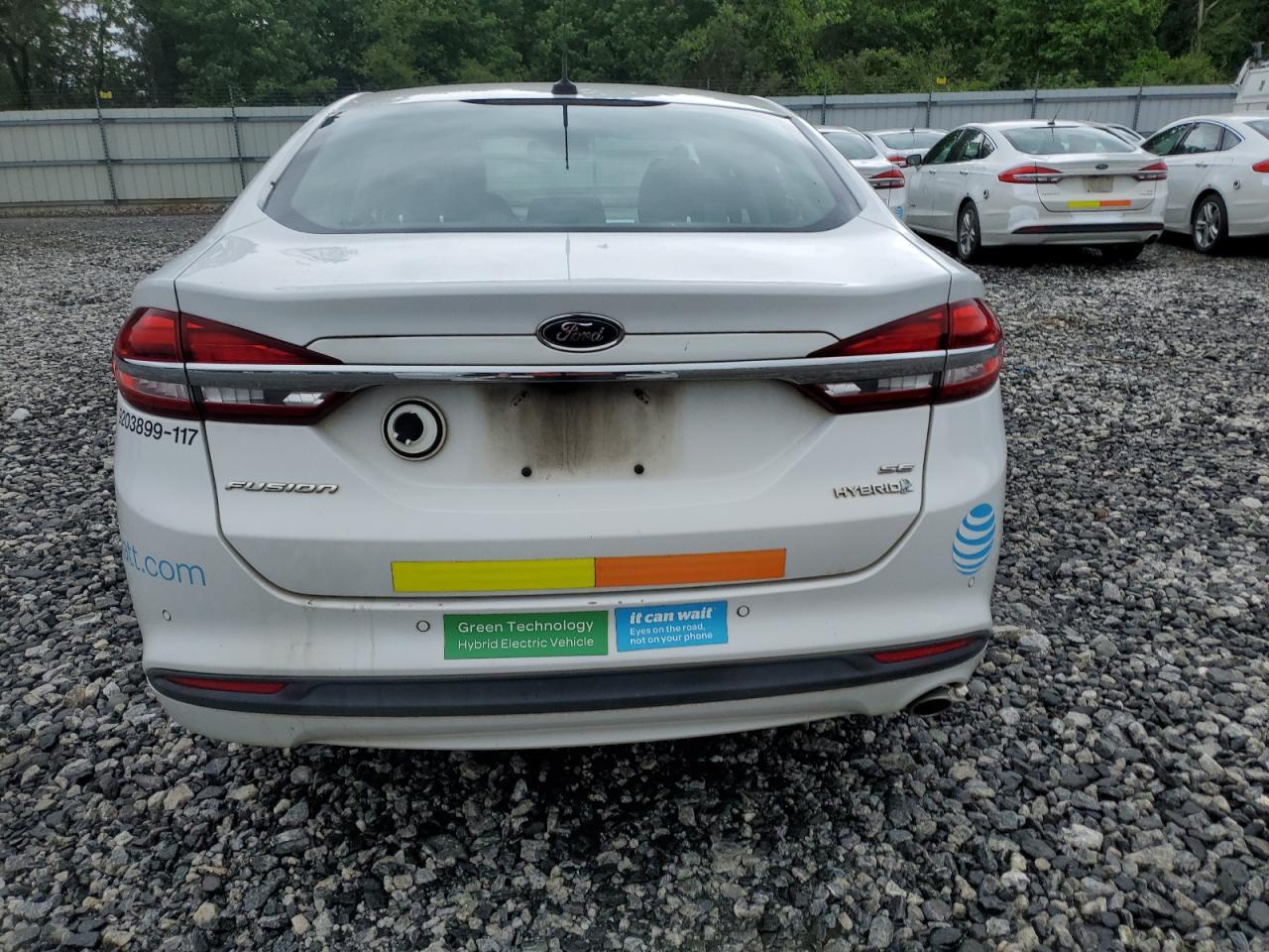2017 Ford Fusion Se Hybrid Copart, lot number: 54022505, vin: 3FA6P0LUXHR409273. Thumbnail 6