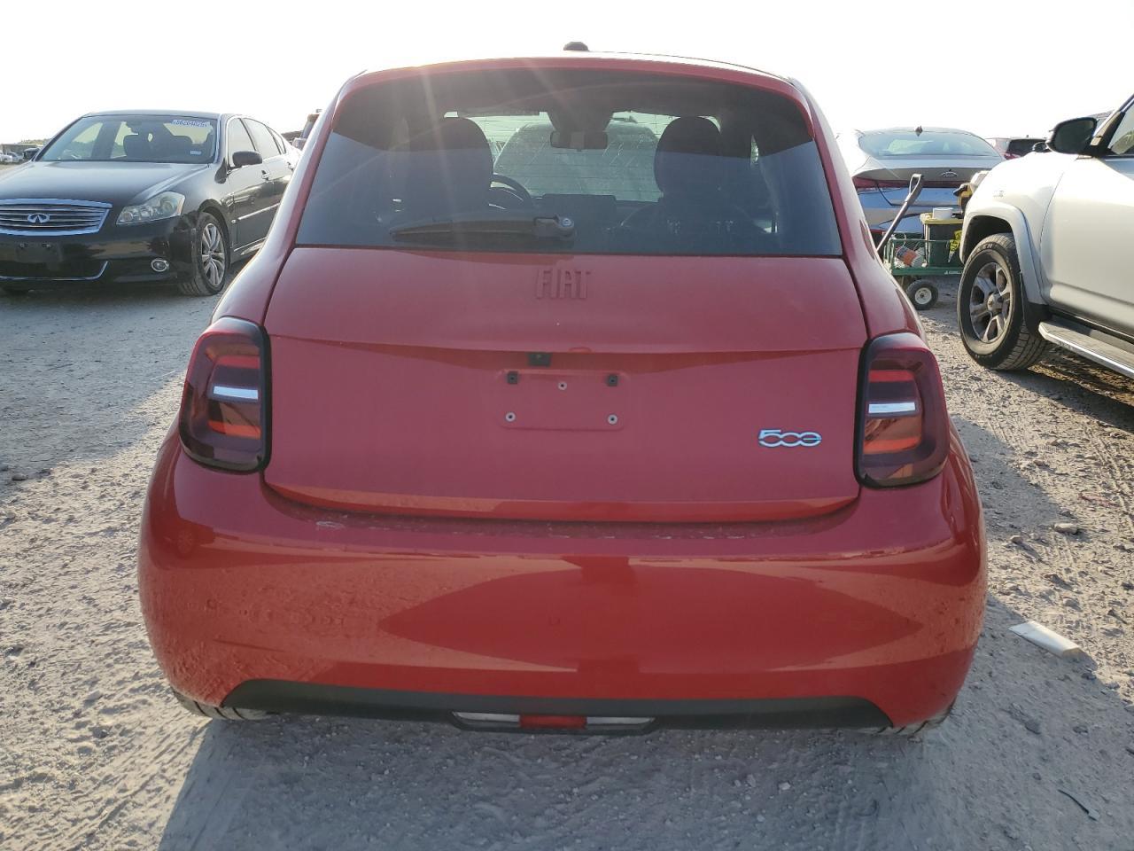 2024 Fiat 500 E Red Copart, lot number: 56217865, vin: ZFAFFAA43RX204819. Thumbnail 6