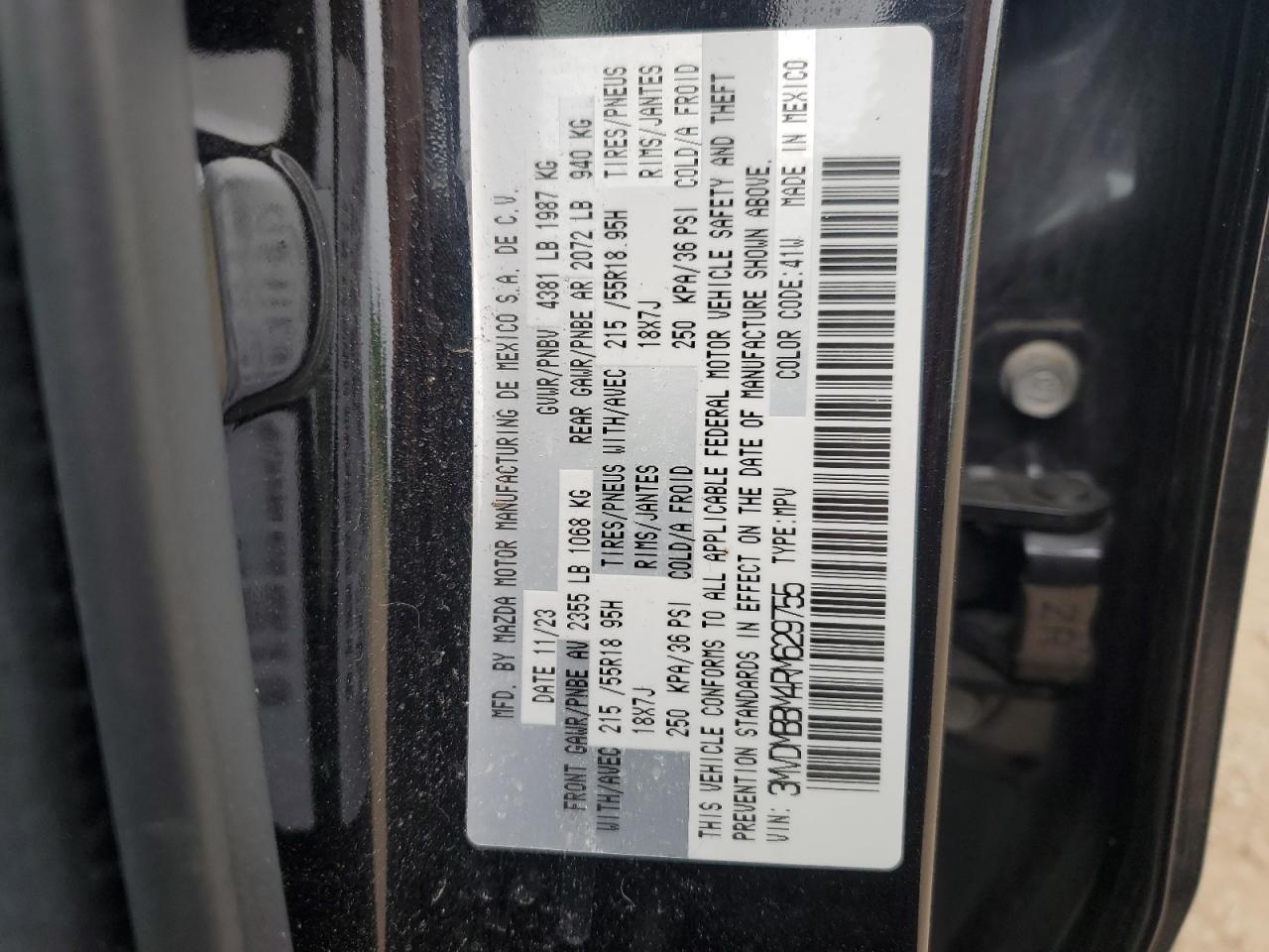 2024 Mazda Cx-30 Select Copart, lot number: 58960145, vin: 3MVDMBBM4RM629755. Thumbnail 13