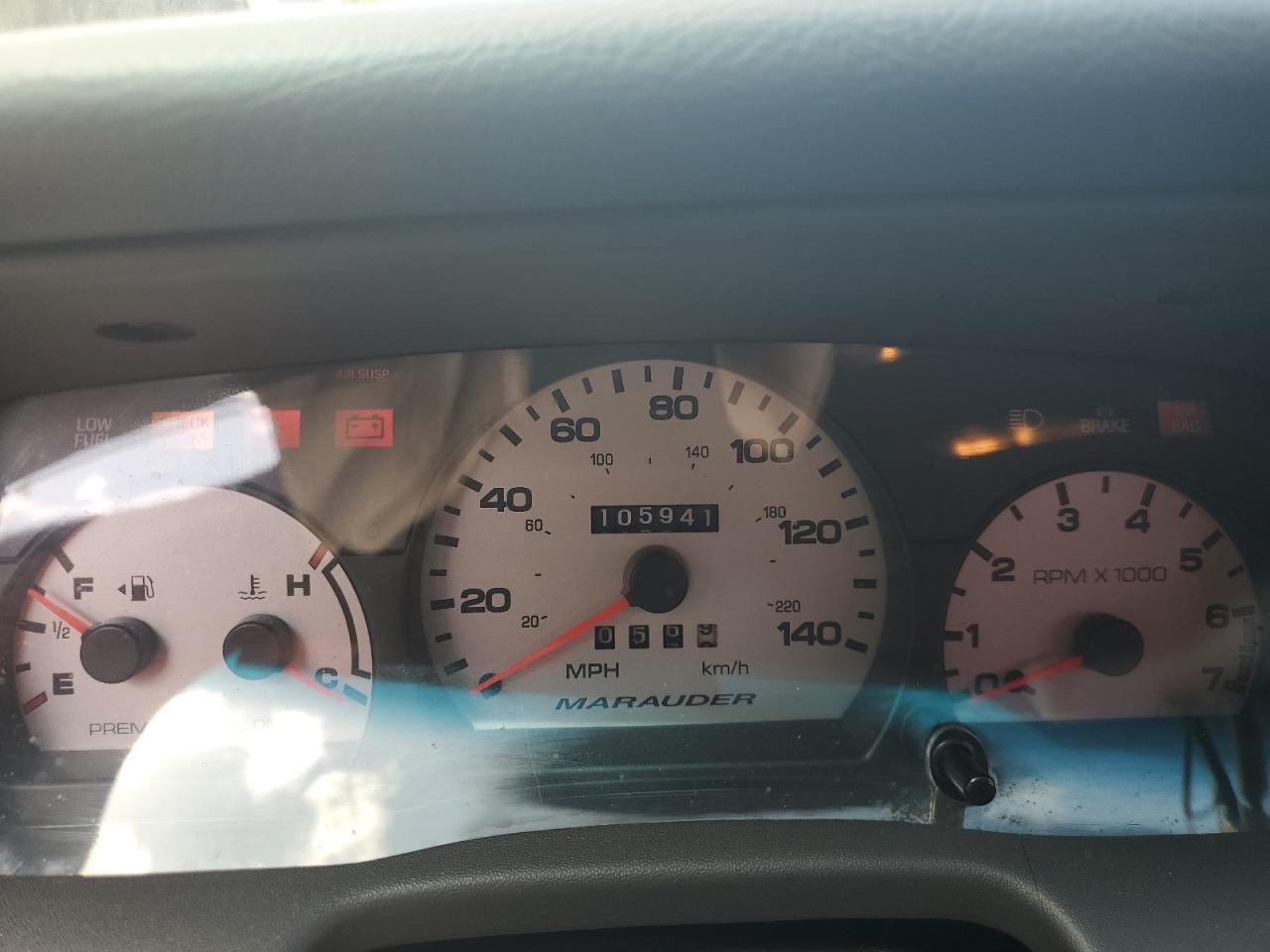 2003 MERCURY MARAUDER Copart, lot number: 46612624, vin: 2MEHM75V63X610168. Thumbnail 9