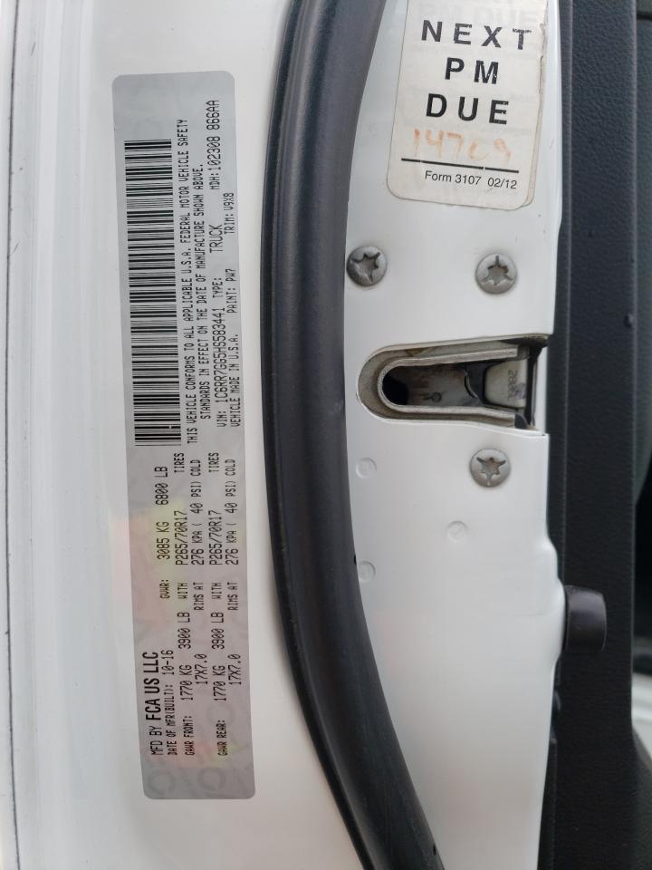 2017 RAM 1500 SLT Copart, lot number: 65013083, vin: 1C6RR7GG5HS583441. Thumbnail 12