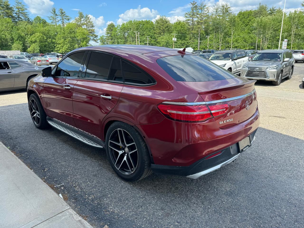 2016 MERCEDES-BENZ GLE COUPE 450 4MATIC Copart, lot number: 57553504, vin: 4JGED6EB5GA024981. Thumbnail 3