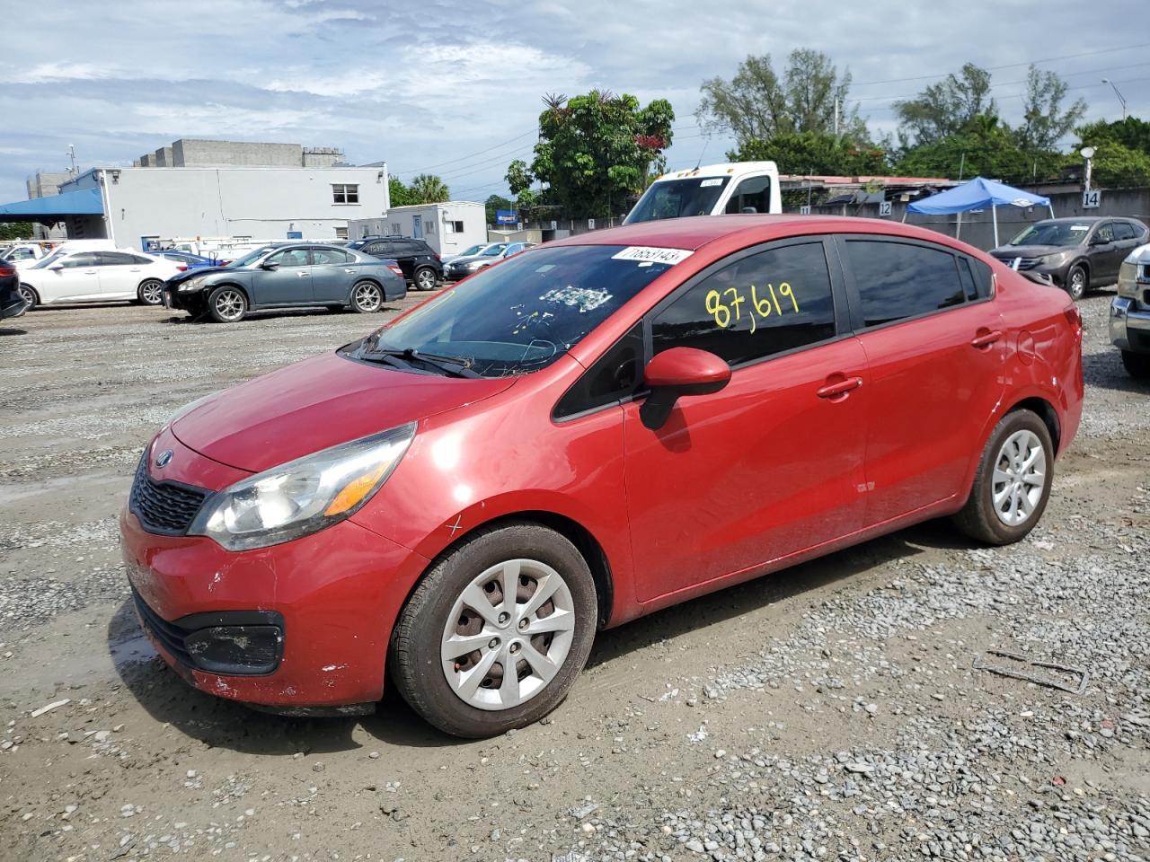 2014 KIA RIO LX Copart, lot number: 71853143, vin: KNADM4A33E6326527. Thumbnail 1