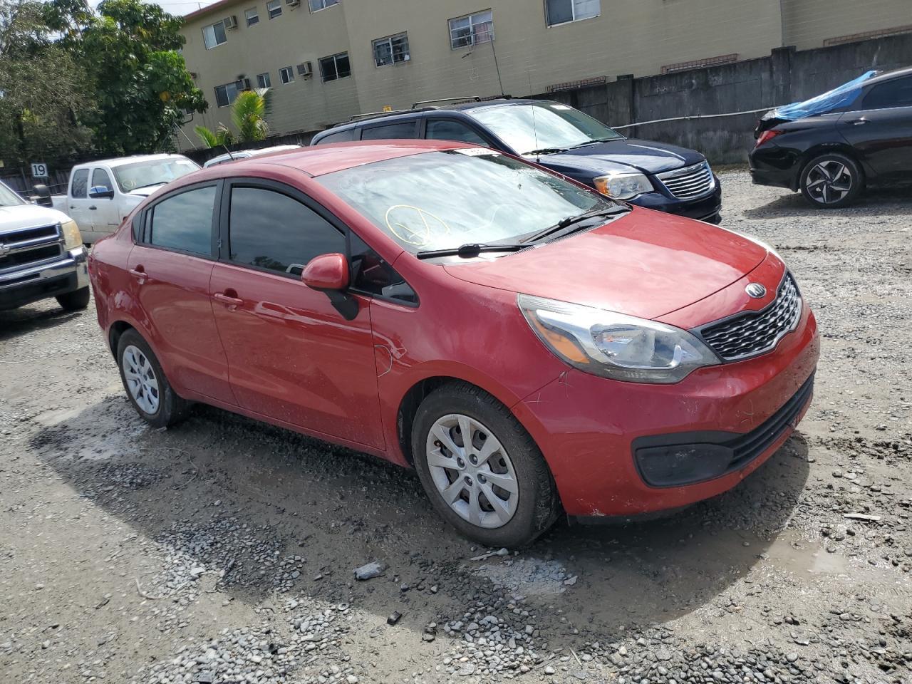 2014 KIA RIO LX Copart, lot number: 71853143, vin: KNADM4A33E6326527. Thumbnail 4