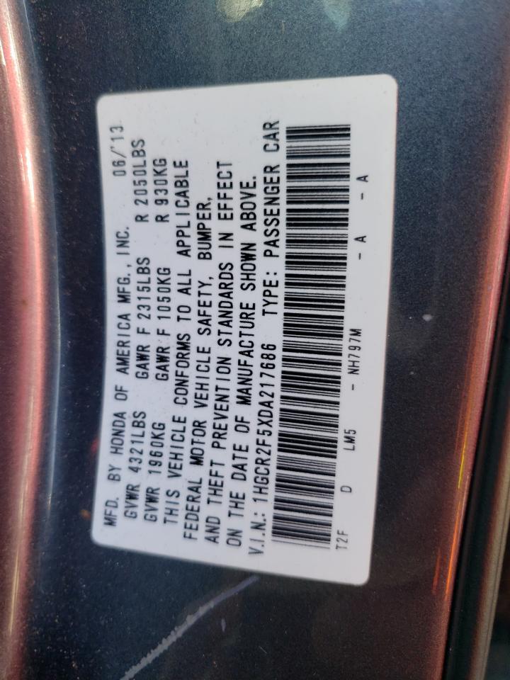 2013 HONDA ACCORD SPORT Copart, lot number: 71491893, vin: 1HGCR2F5XDA217686. Thumbnail 13